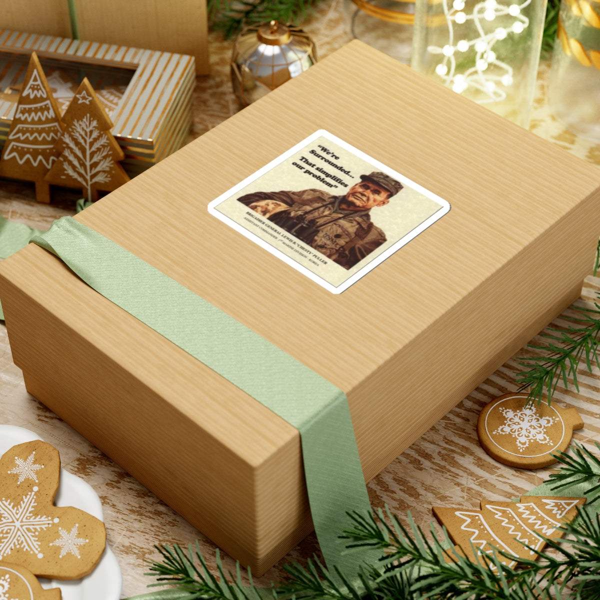 Vintage USMC Poster Stickers