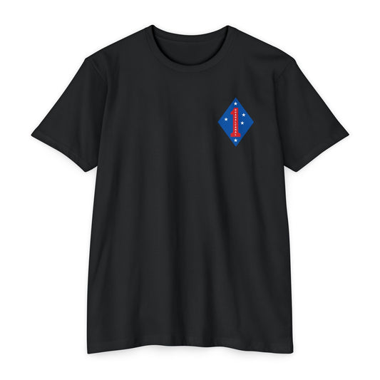 1st Marine Division Tee — Vintage Recruiting Back Print - Custom Watch by Cartridge & Crown. - T-Shirt. variant_title.