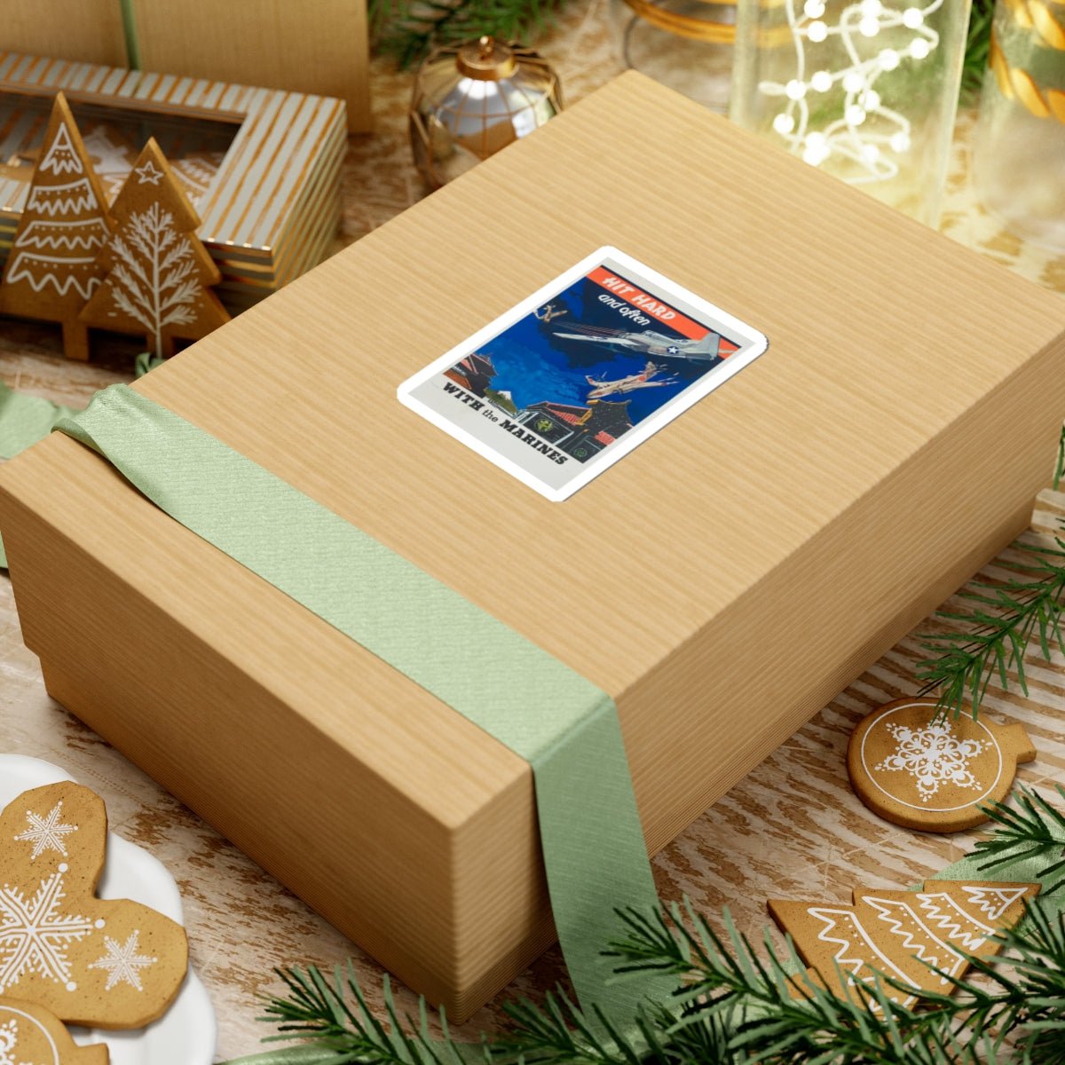 U.S. Marine Corps Recruiting Poster Sticker - Custom Watch by Cartridge & Crown. - Paper products. variant_title.