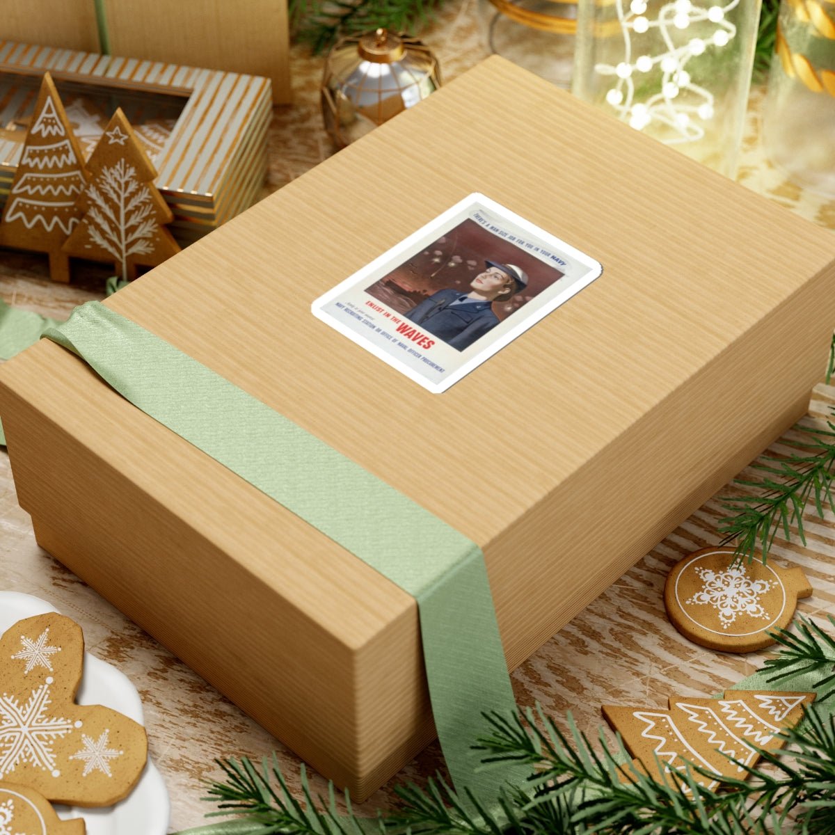 U.S. Navy Recruiting Poster Sticker - Custom Watch by Cartridge & Crown. - Paper products. variant_title.