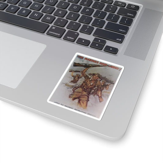 Vintage USMC Poster Stickers