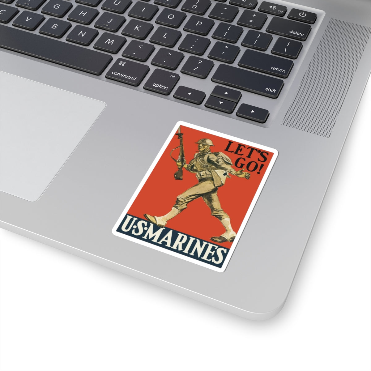 Vintage USMC Poster Stickers