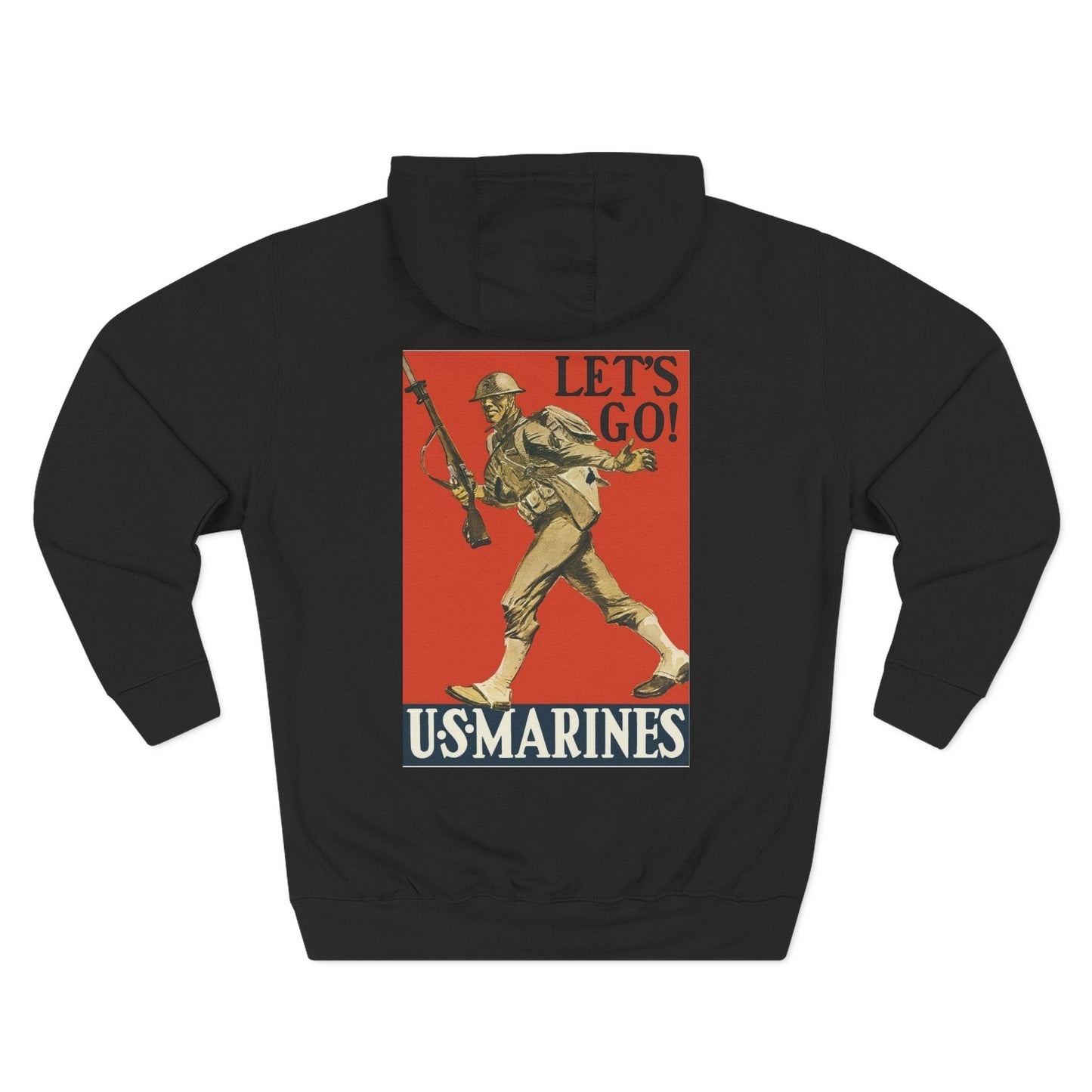 1st Marine Division Hoodie — Vintage Recruiting Back Print - Custom Watch by Cartridge & Crown. - Hoodie. variant_title.