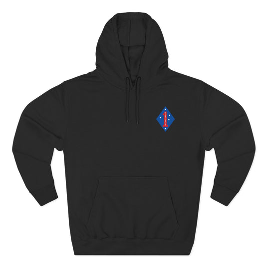 1st Marine Division Hoodie — Vintage Recruiting Back Print - Custom Watch by Cartridge & Crown. - Hoodie. variant_title.
