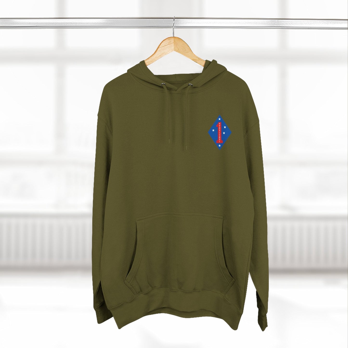 1st Marine Division Hoodie — Vintage Recruiting Back Print - Custom Watch by Cartridge & Crown. - Hoodie. variant_title.