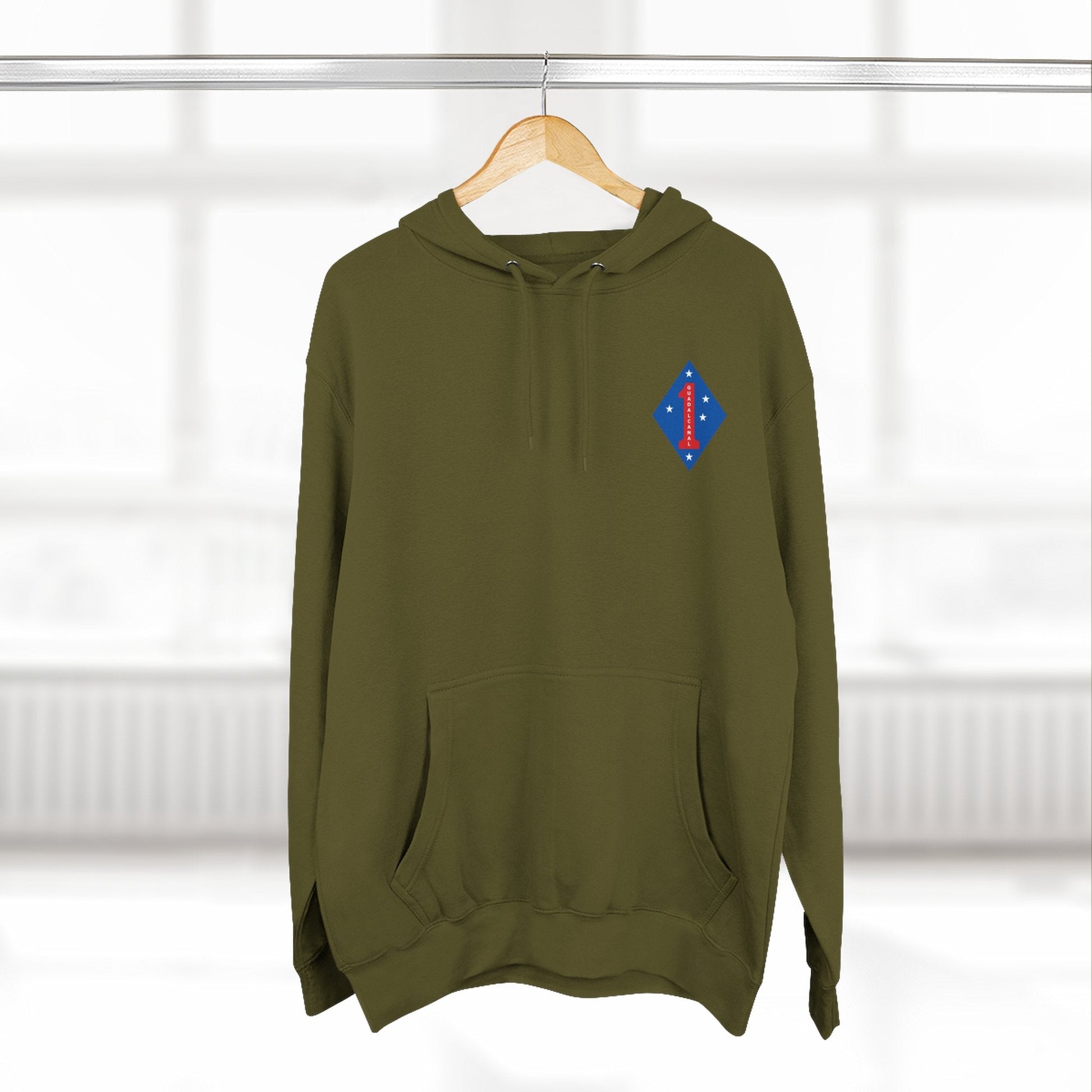 1st Marine Division Hoodie — Vintage Recruiting Back Print - Custom Watch by Cartridge & Crown. - Hoodie. variant_title.