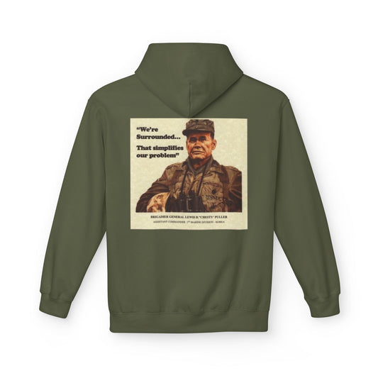 1st Marine Division Hoodie – Vintage USMC Poster Back - Custom Watch by Cartridge & Crown. - Hoodie. variant_title.