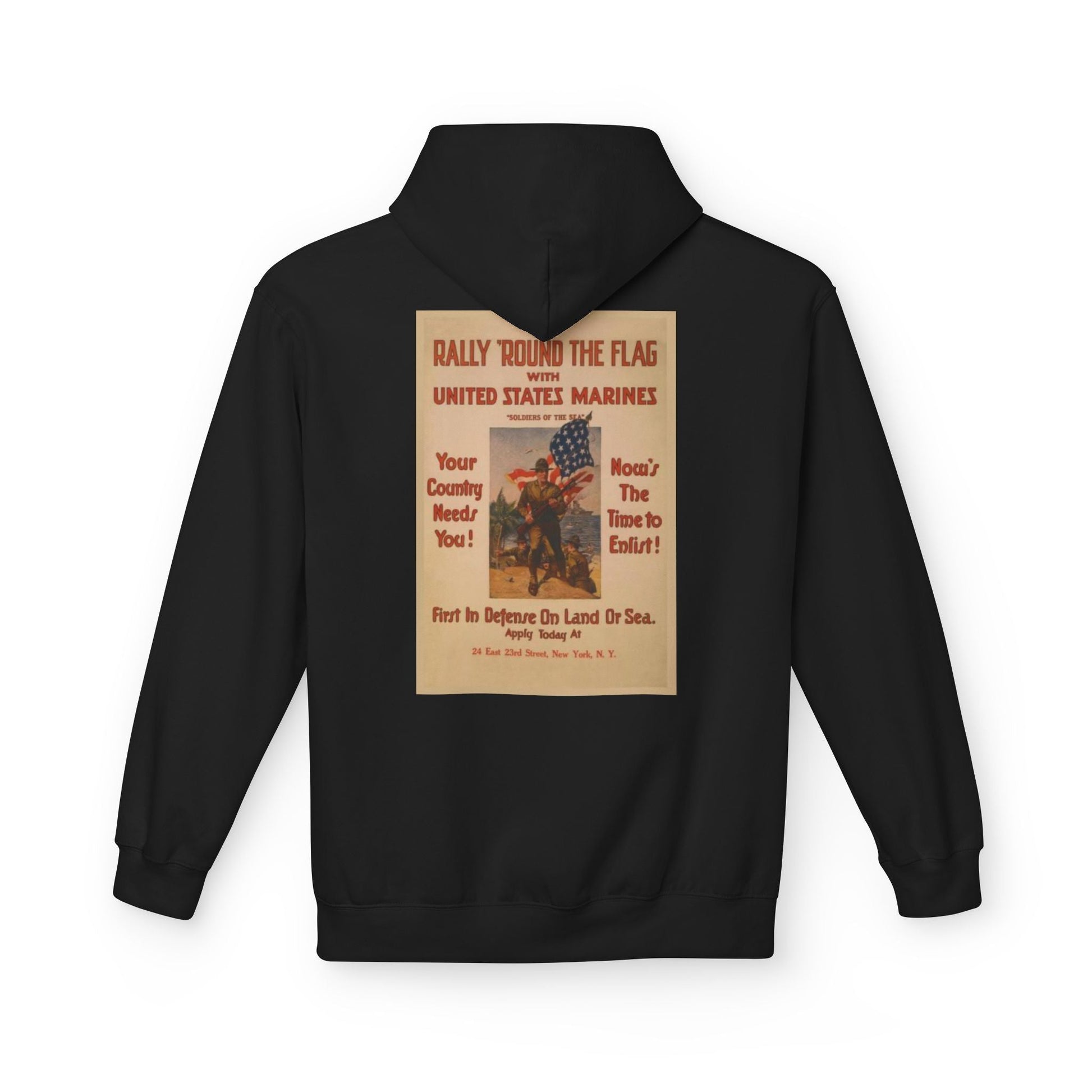 1st Marine Division Recruiting Poster Hoodie - Custom Watch by Cartridge & Crown. - Hoodie. variant_title.