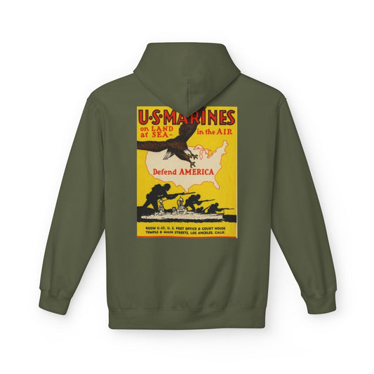 1st Marine Division Recruiting Poster Hoodie - Custom Watch by Cartridge & Crown. - Hoodie. variant_title.