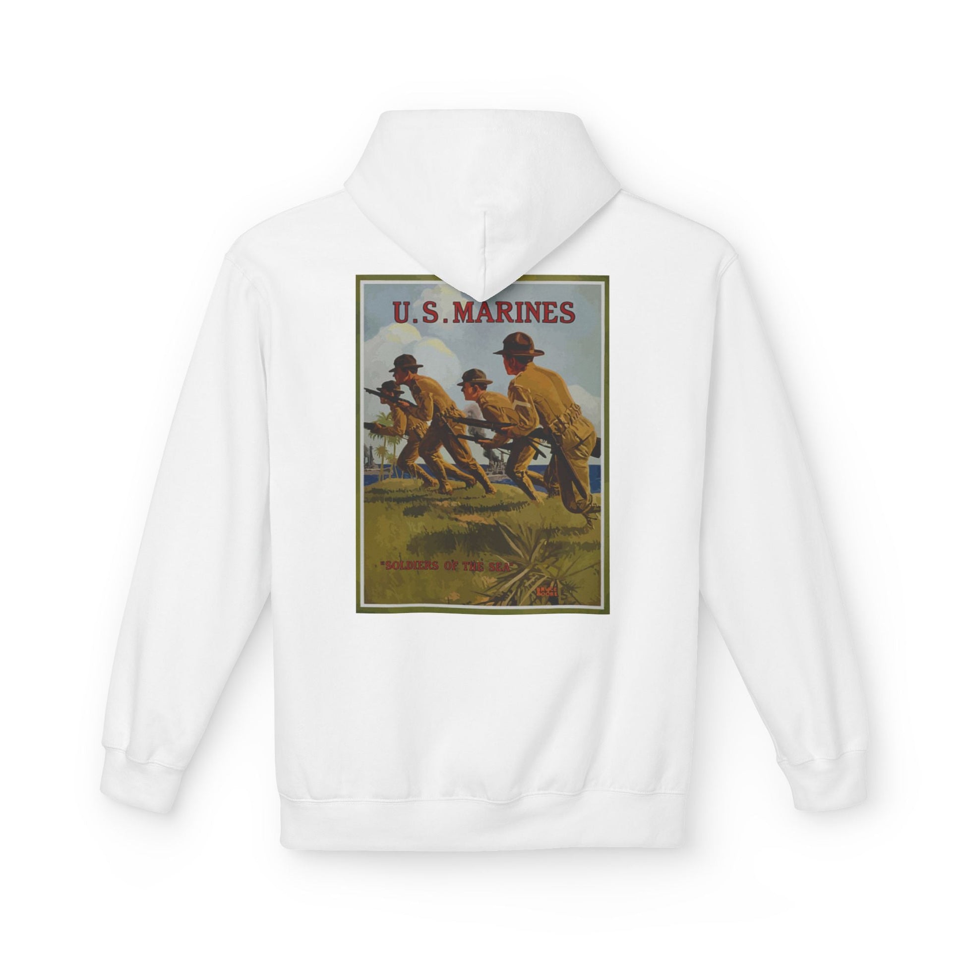 1st Marine Division Recruiting Poster Hoodie - Custom Watch by Cartridge & Crown. - Hoodie. variant_title.