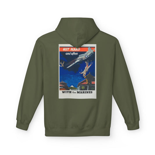 1st Marine Division Recruiting Poster Hoodie - Custom Watch by Cartridge & Crown. - Hoodie. variant_title.