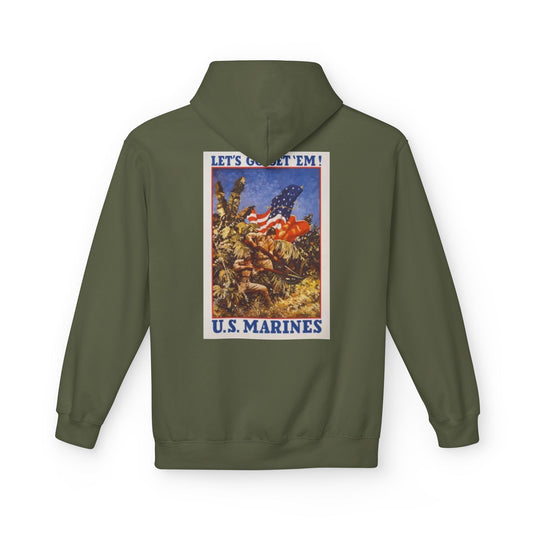 1st Marine Division Recruiting Poster Hoodie - Custom Watch by Cartridge & Crown. - Hoodie. variant_title.
