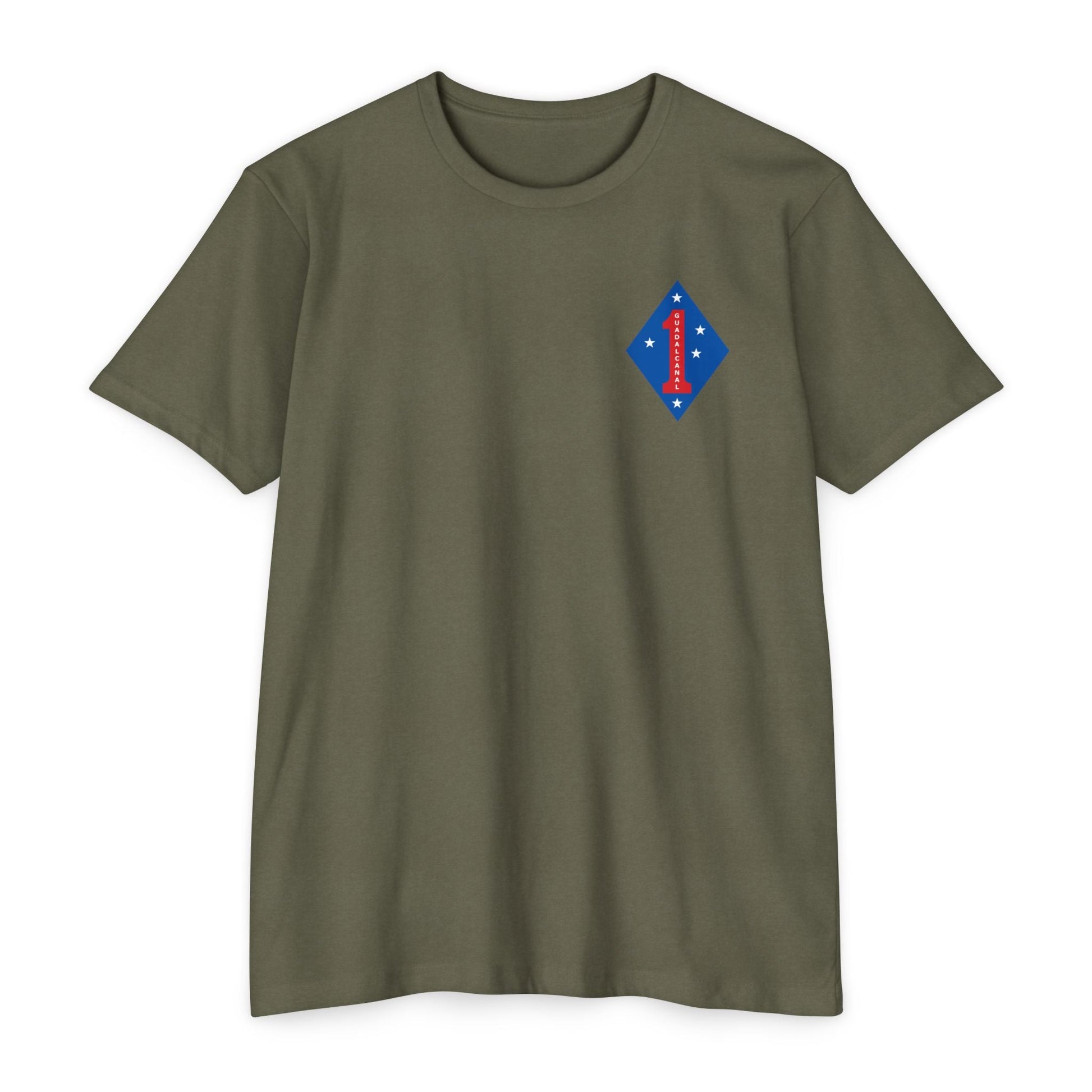 1st Marine Division Tee — Vintage Recruiting Back Print - Custom Watch by Cartridge & Crown. - T-Shirt. variant_title.