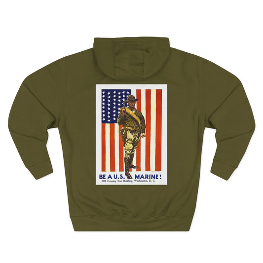 2nd Marine Division Hoodie — Vintage Recruiting Back Print - Custom Watch by Cartridge & Crown. - Hoodie. variant_title.
