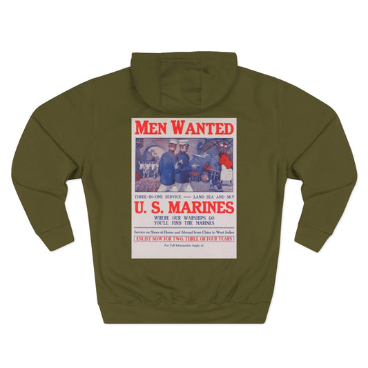 2nd Marine Division Hoodie — Vintage Recruiting Back Print - Custom Watch by Cartridge & Crown. - Hoodie. variant_title.