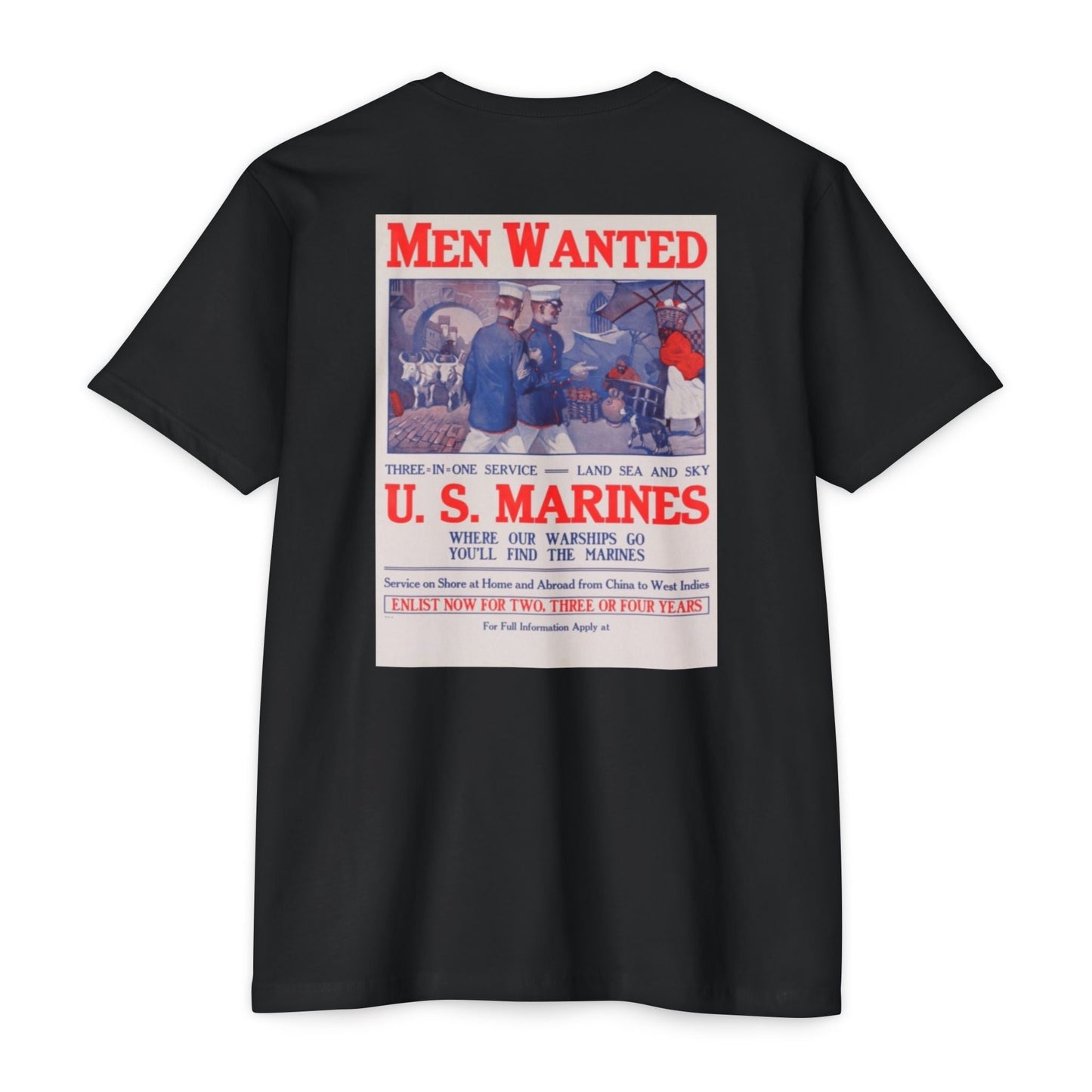 2nd Marine Division Tee — Vintage Recruiting Back Print - Custom Watch by Cartridge & Crown. - T-Shirt. variant_title.
