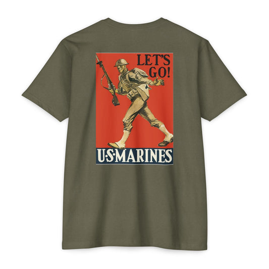 2nd Marine Division Tee — Vintage Recruiting Back Print - Custom Watch by Cartridge & Crown. - T-Shirt. variant_title.