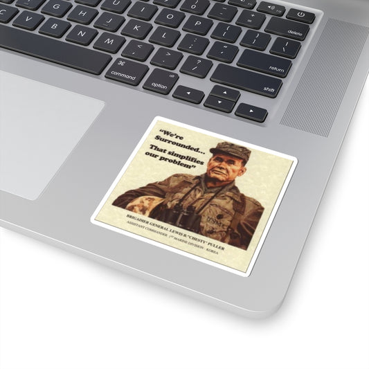 Vintage USMC Poster Stickers