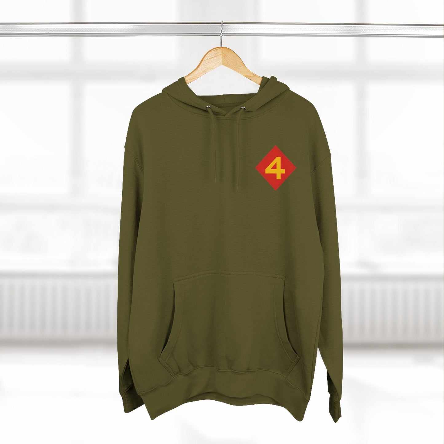 4th Marine Division Hoodie — Vintage Recruiting Back Print - Custom Watch by Cartridge & Crown. - Hoodie. variant_title.
