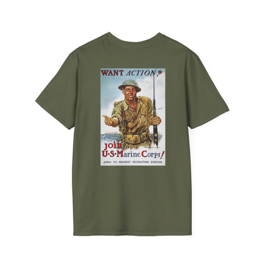1st Marine Division Recruiting Poster T-Shirt