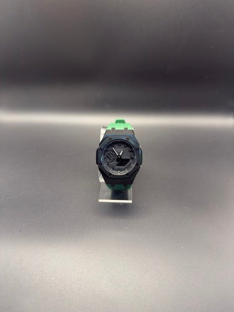 G-Shock GA-2100 Custom Black / Green - Custom Watch by Cartridge & Crown. - Watch. variant_title.