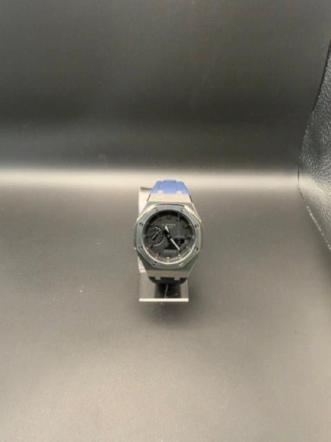 G-Shock GA-2100 Custom Stainless / Blue - Custom Watch by Cartridge & Crown. - Watch. variant_title.