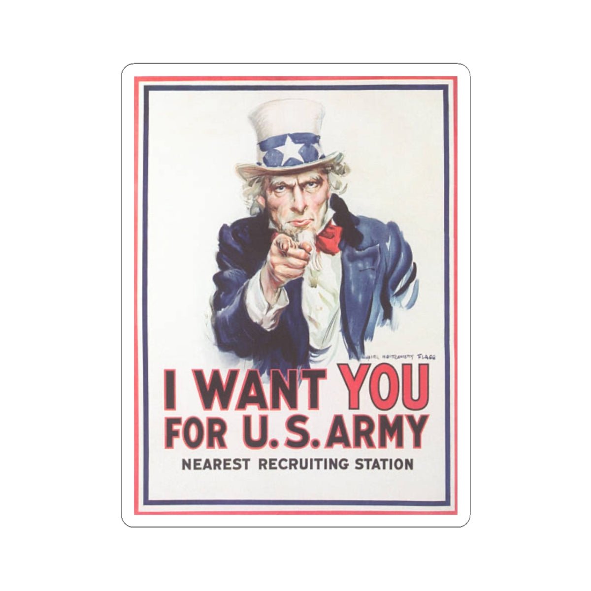 U.S. Army Recruiting Poster Sticker - Custom Watch by Cartridge & Crown. - Paper products. variant_title.