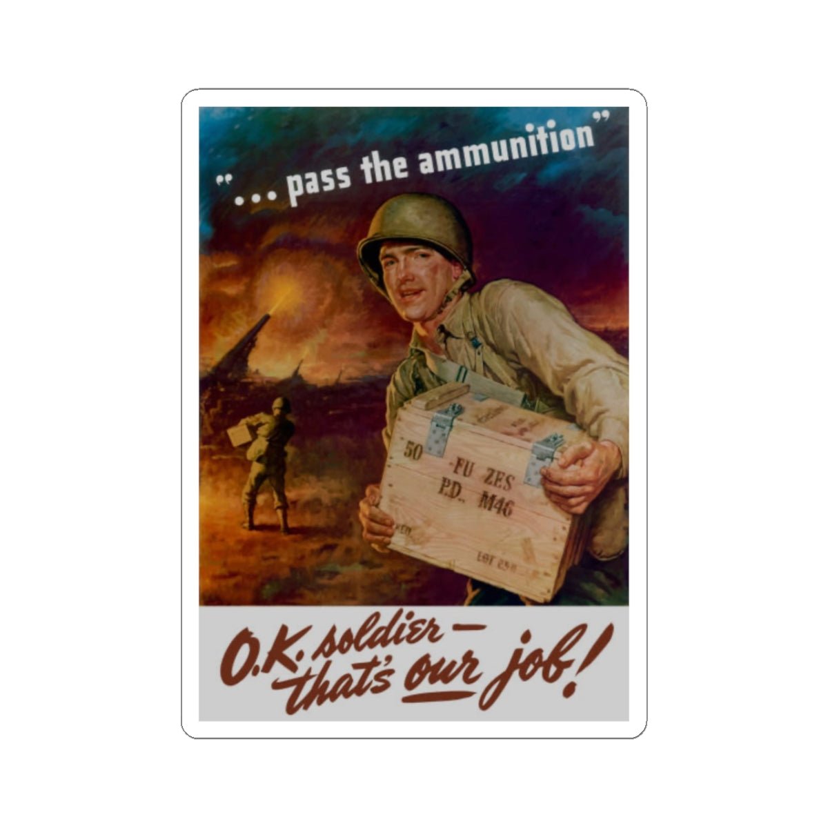 U.S. Army Recruiting Poster Sticker - Custom Watch by Cartridge & Crown. - Paper products. variant_title.