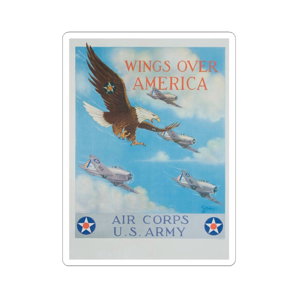 U.S. Army Recruiting Poster Sticker - Custom Watch by Cartridge & Crown. - Paper products. variant_title.