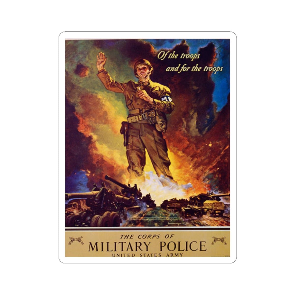 U.S. Army Recruiting Poster Sticker - Custom Watch by Cartridge & Crown. - Paper products. variant_title.