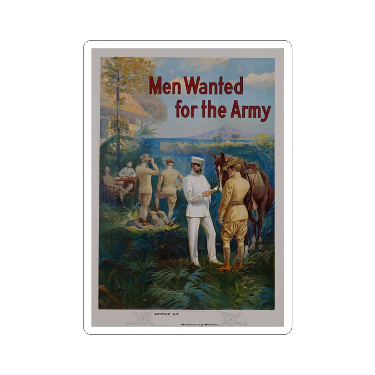 U.S. Army Recruiting Poster Sticker - Custom Watch by Cartridge & Crown. - Paper products. variant_title.