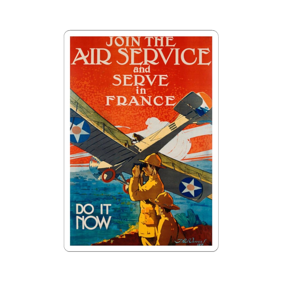 U.S. Army Recruiting Poster Sticker - Custom Watch by Cartridge & Crown. - Paper products. variant_title.