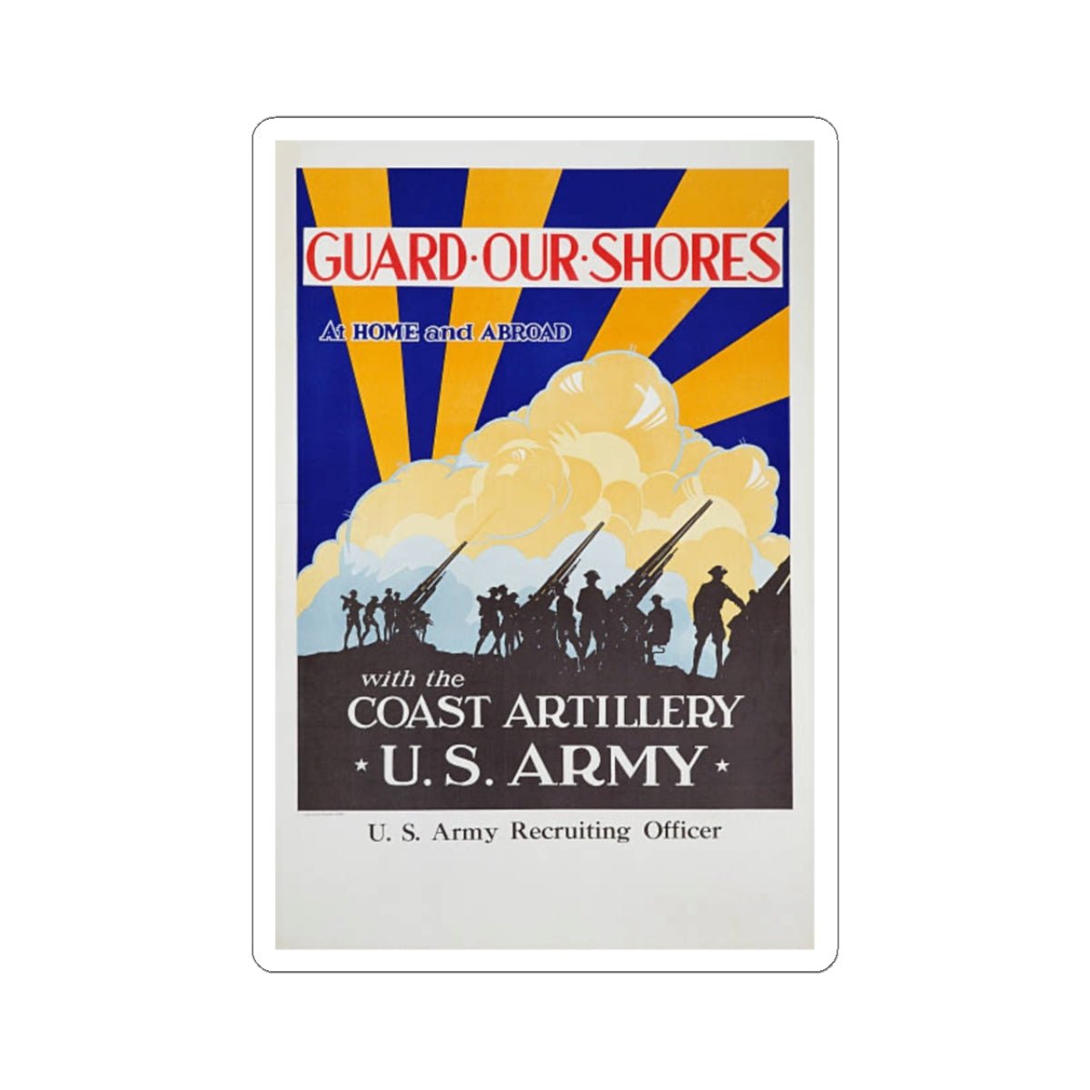 U.S. Army Recruiting Poster Sticker - Custom Watch by Cartridge & Crown. - Paper products. variant_title.