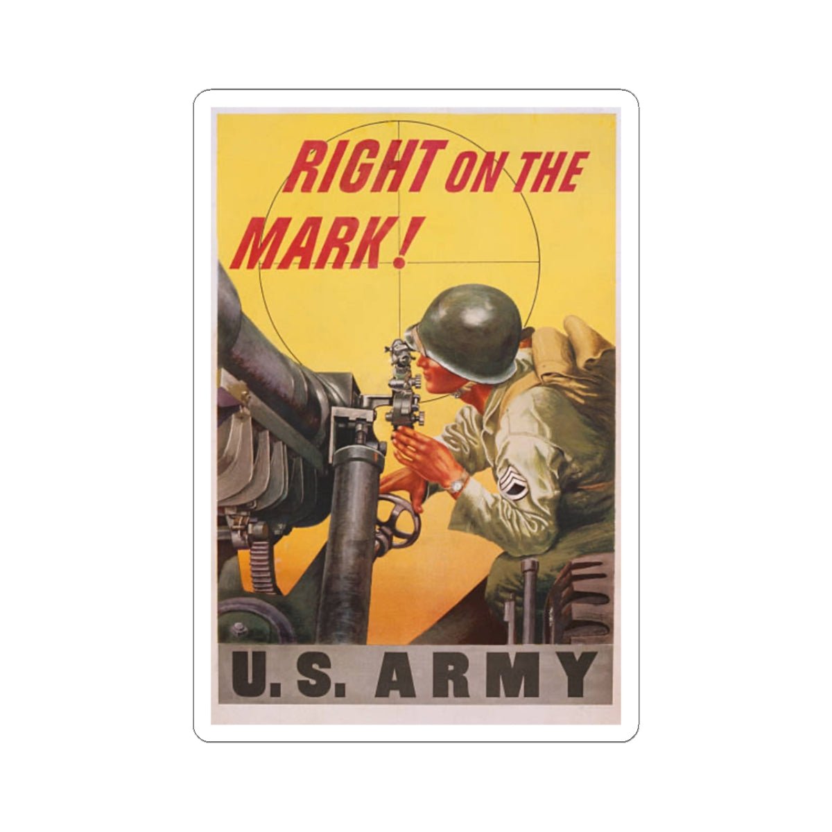U.S. Army Recruiting Poster Sticker - Custom Watch by Cartridge & Crown. - Paper products. variant_title.