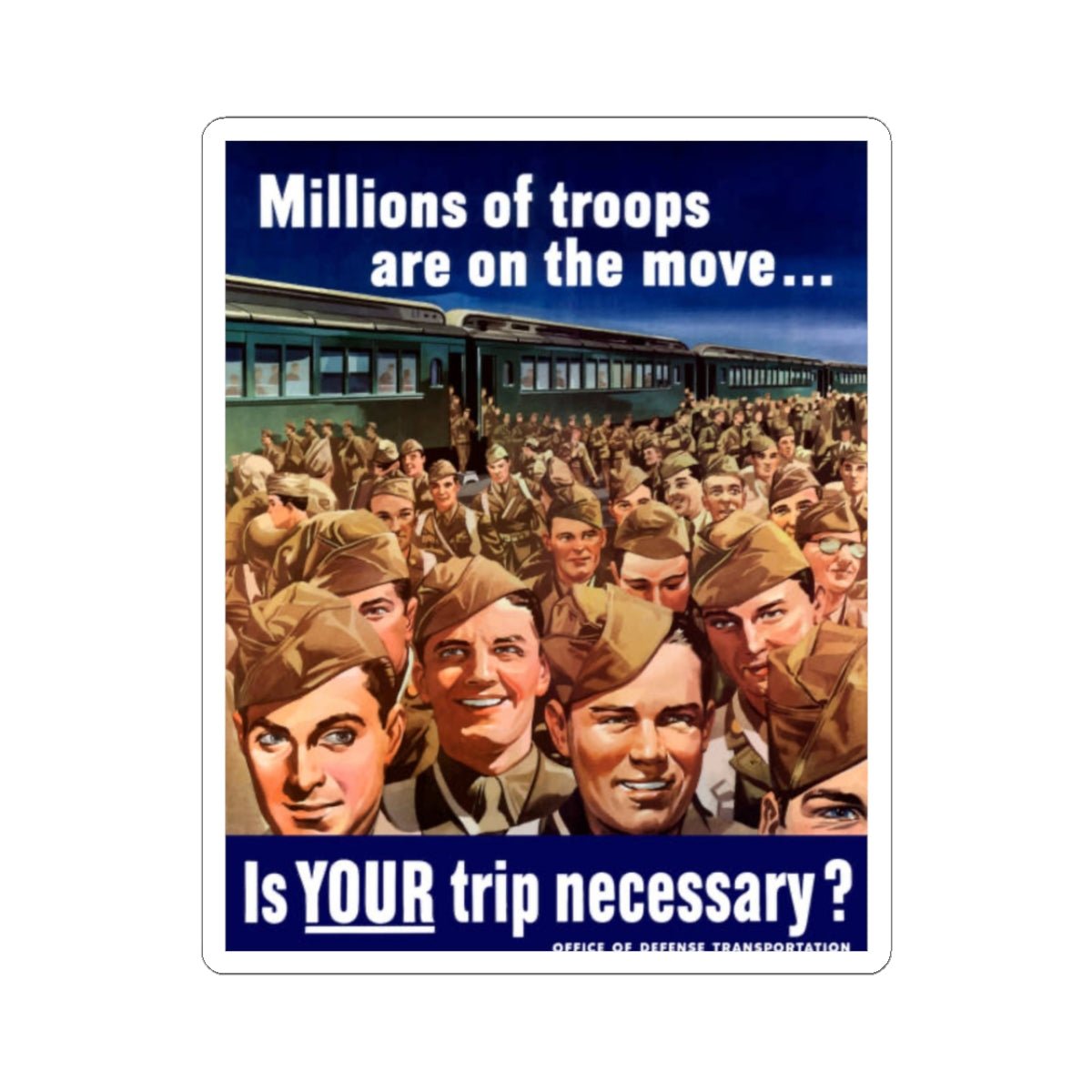 U.S. Army Recruiting Poster Sticker - Custom Watch by Cartridge & Crown. - Paper products. variant_title.