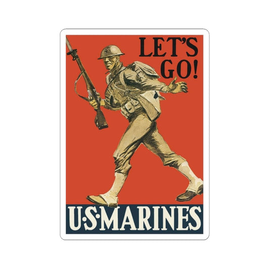 U.S. Marine Corps Recruiting Poster Sticker - Custom Watch by Cartridge & Crown. - Paper products. variant_title.