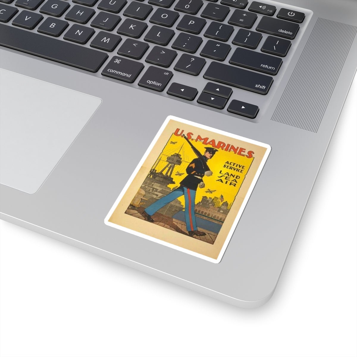 U.S. Marine Corps Recruiting Poster Sticker - Custom Watch by Cartridge & Crown. - Paper products. variant_title.