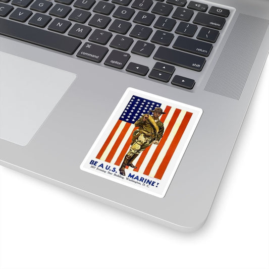 U.S. Marine Corps Recruiting Poster Sticker - Custom Watch by Cartridge & Crown. - Paper products. variant_title.