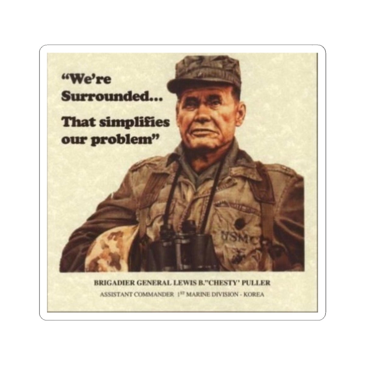 U.S. Marine Corps Recruiting Poster Sticker - Custom Watch by Cartridge & Crown. - Paper products. variant_title.