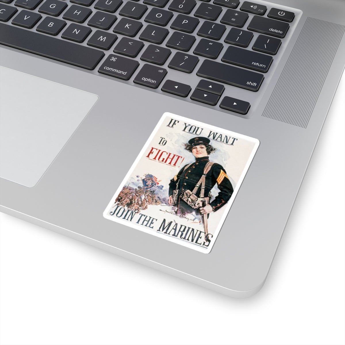 U.S. Marine Corps Recruiting Poster Sticker - Custom Watch by Cartridge & Crown. - Paper products. variant_title.