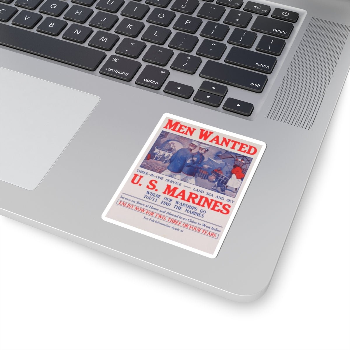 U.S. Marine Corps Recruiting Poster Sticker - Custom Watch by Cartridge & Crown. - Paper products. variant_title.
