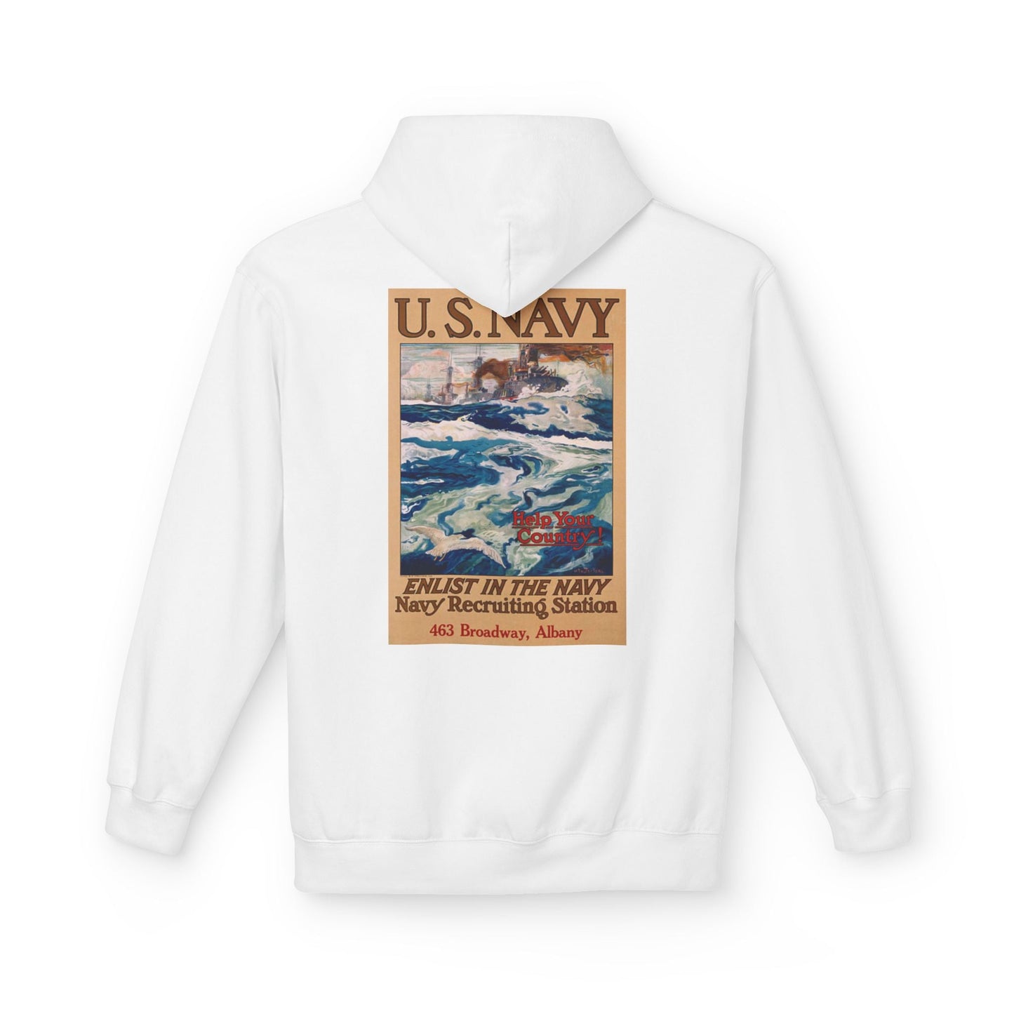 U.S. Navy Recruiting Poster Hoodie - Custom Watch by Cartridge & Crown. - Hoodie. variant_title.
