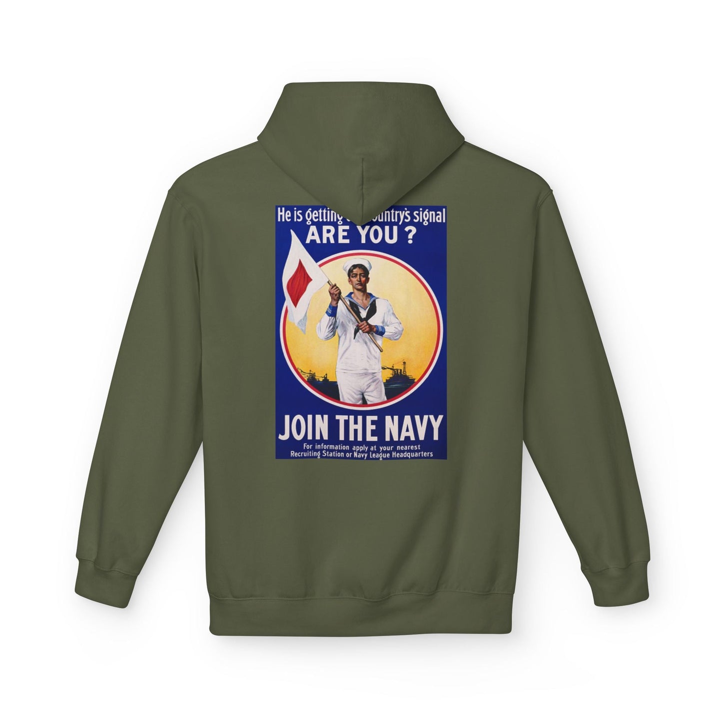 U.S. Navy Recruiting Poster Hoodie - Custom Watch by Cartridge & Crown. - Hoodie. variant_title.