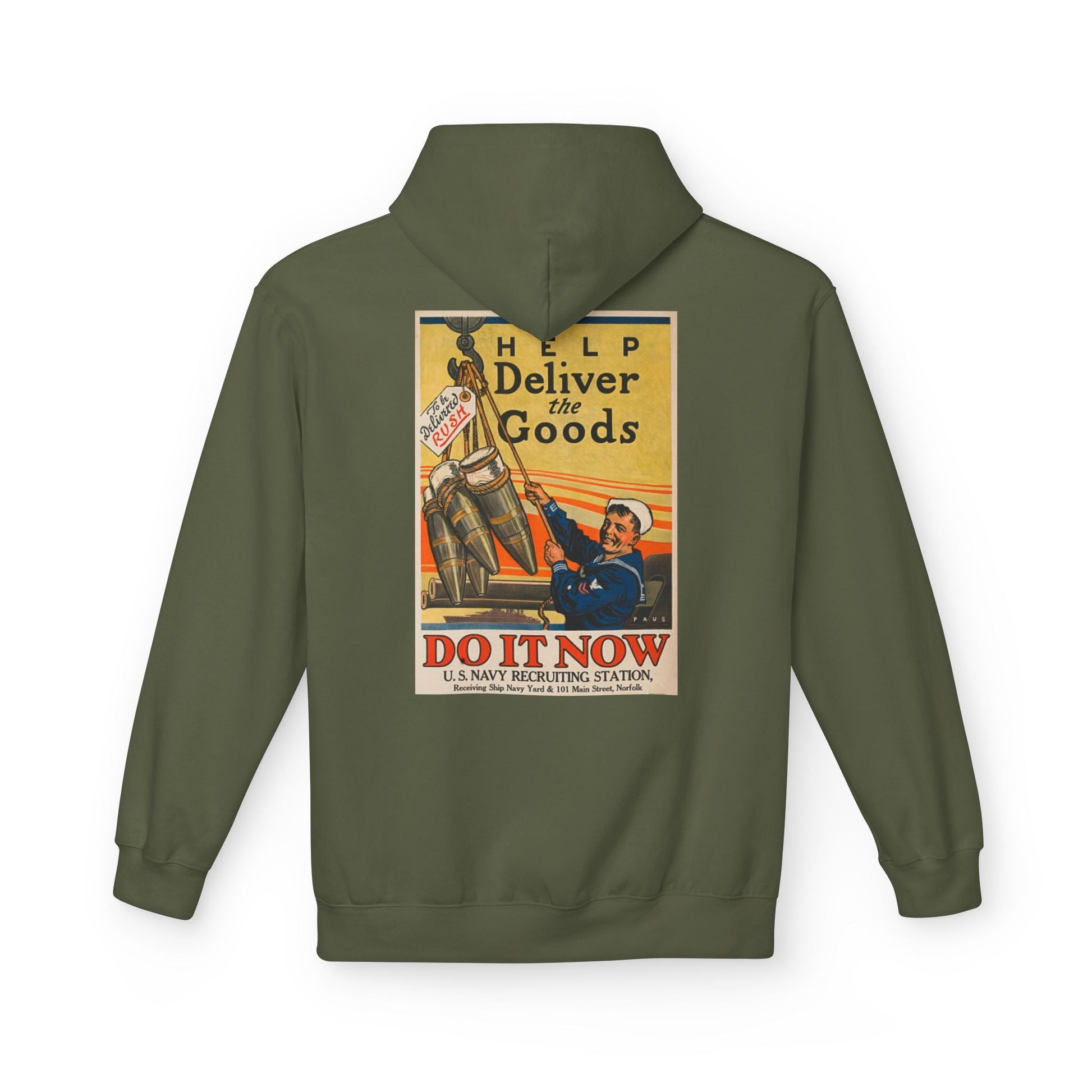 U.S. Navy Recruiting Poster Hoodie - Custom Watch by Cartridge & Crown. - Hoodie. variant_title.