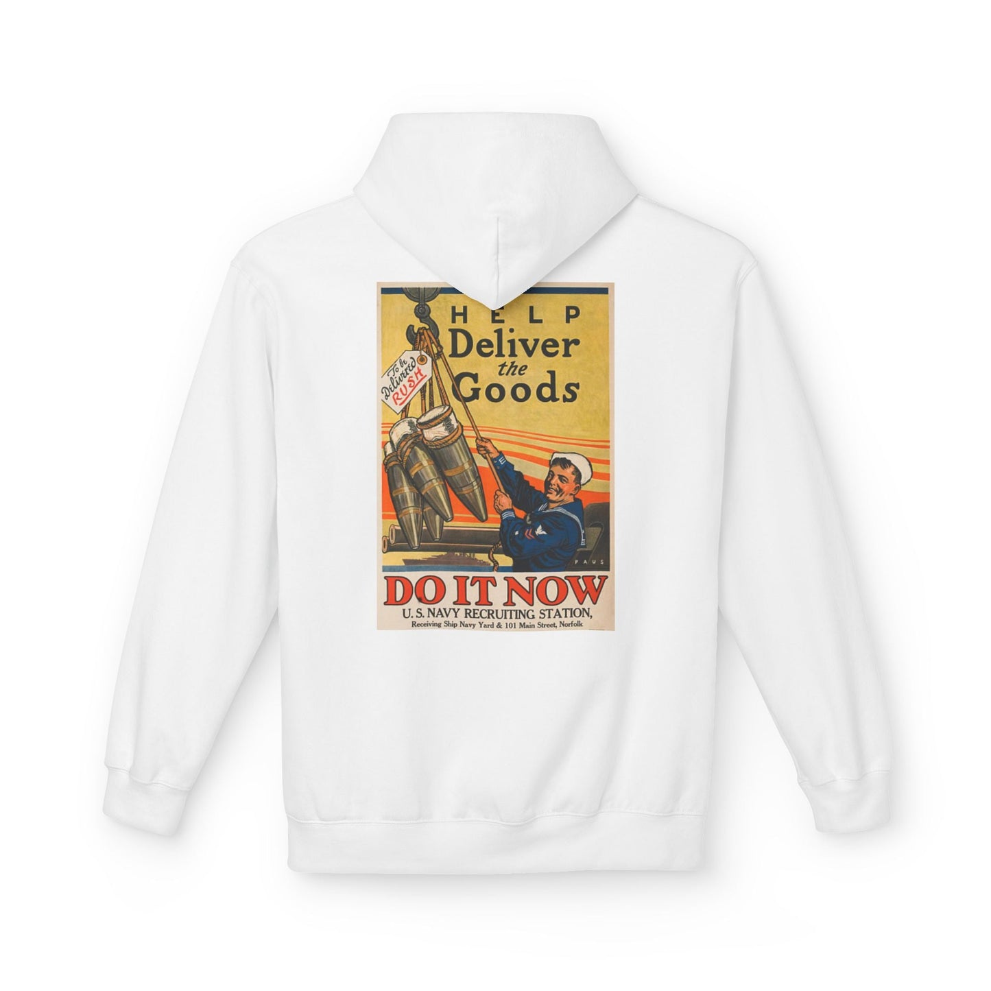 U.S. Navy Recruiting Poster Hoodie - Custom Watch by Cartridge & Crown. - Hoodie. variant_title.