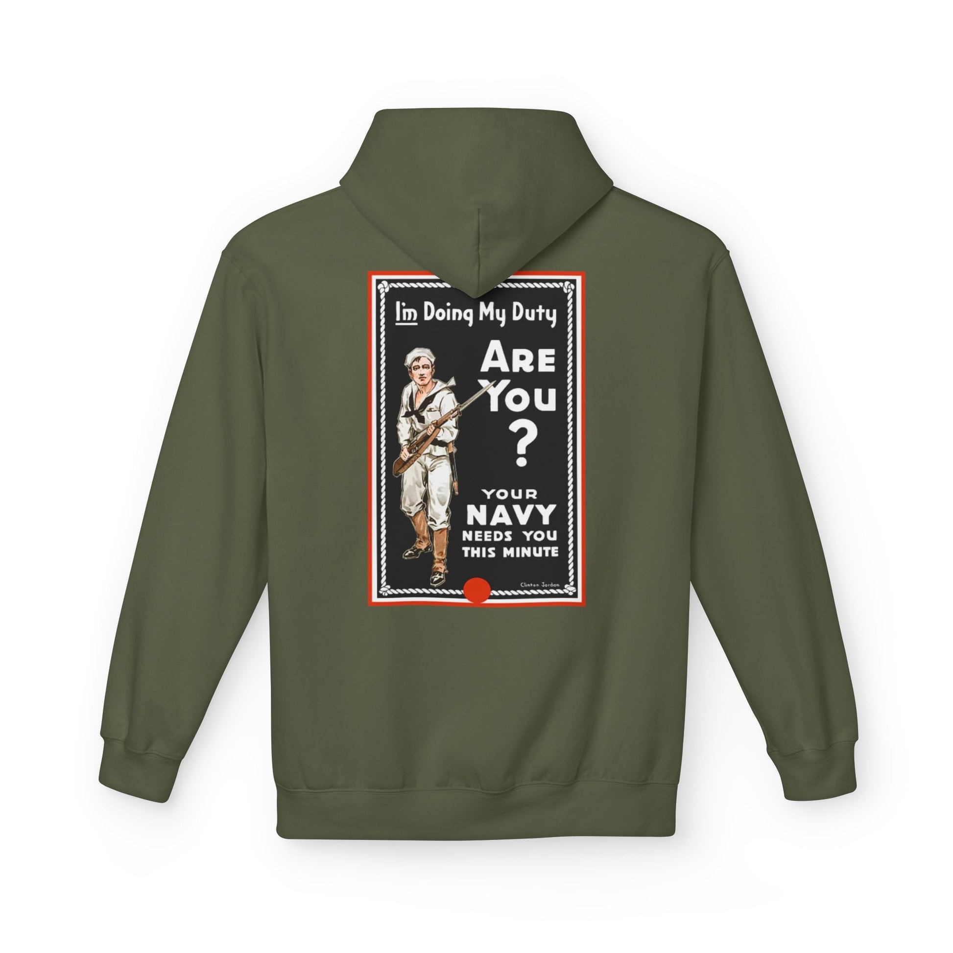 U.S. Navy Recruiting Poster Hoodie - Custom Watch by Cartridge & Crown. - Hoodie. variant_title.