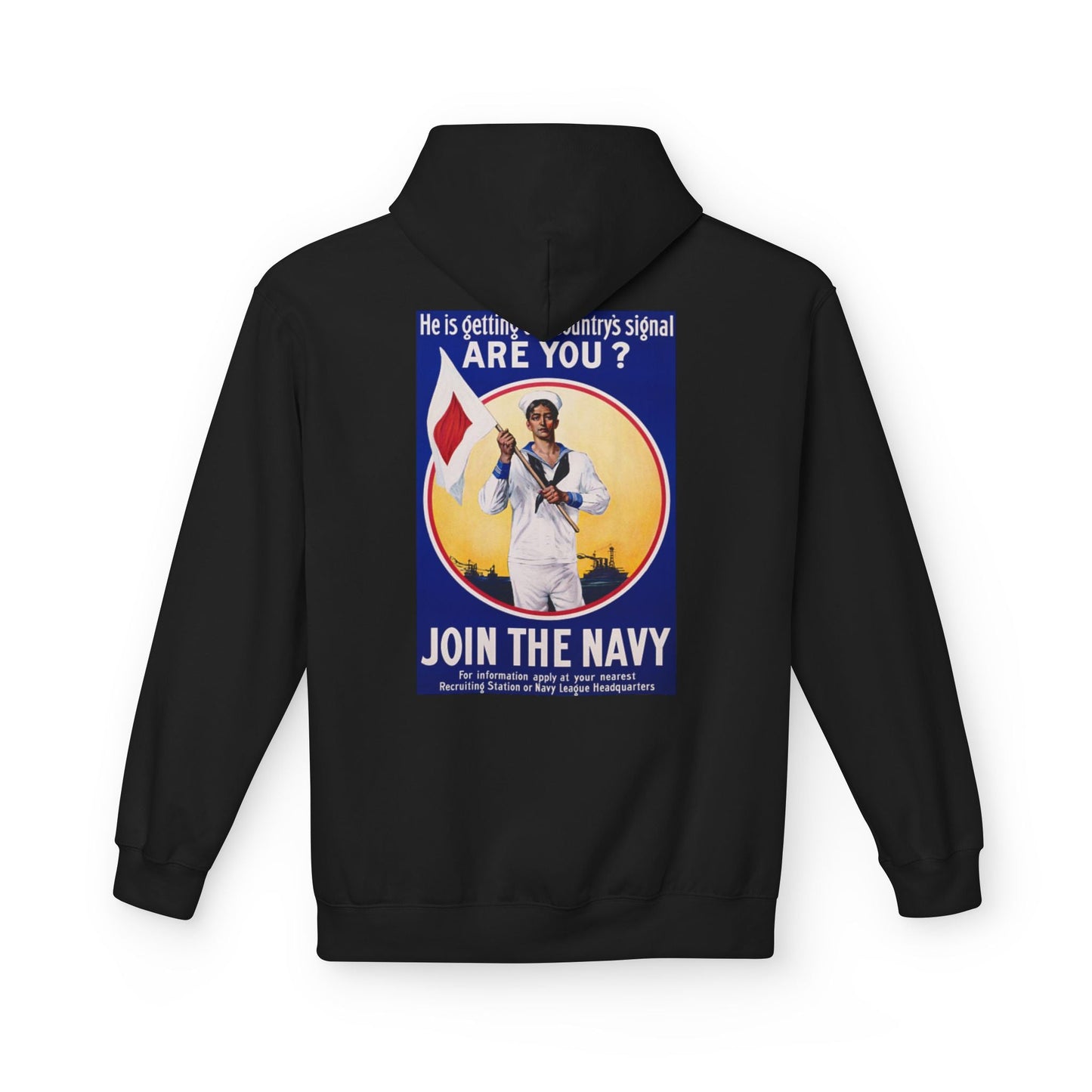 U.S. Navy Recruiting Poster Hoodie - Custom Watch by Cartridge & Crown. - Hoodie. variant_title.