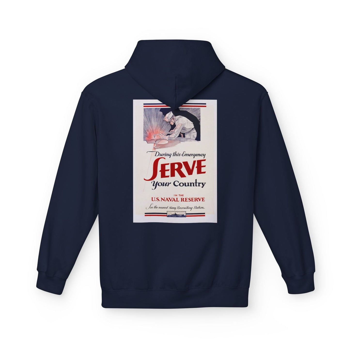 U.S. Navy Recruiting Poster Hoodie - Custom Watch by Cartridge & Crown. - Hoodie. variant_title.