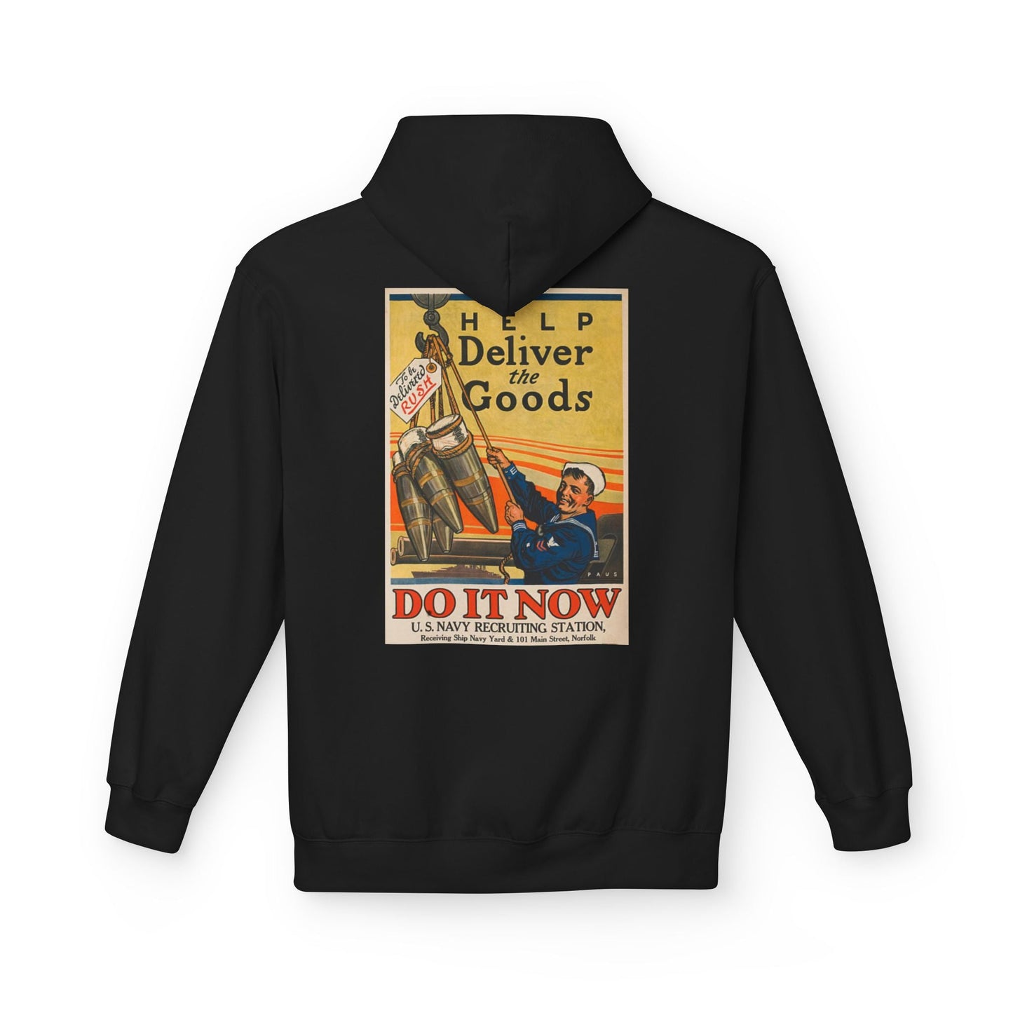 U.S. Navy Recruiting Poster Hoodie - Custom Watch by Cartridge & Crown. - Hoodie. variant_title.