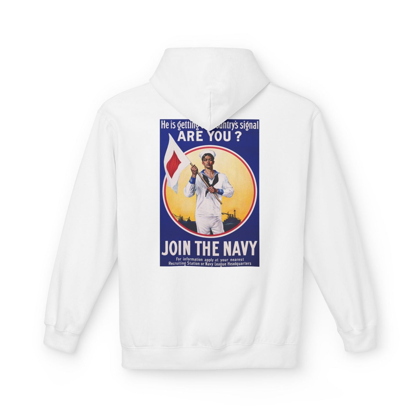 U.S. Navy Recruiting Poster Hoodie - Custom Watch by Cartridge & Crown. - Hoodie. variant_title.